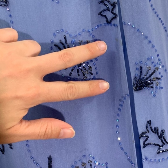 Beaded Formal Dress Vintage Silk Alyce Designs - Picture 7 of 8